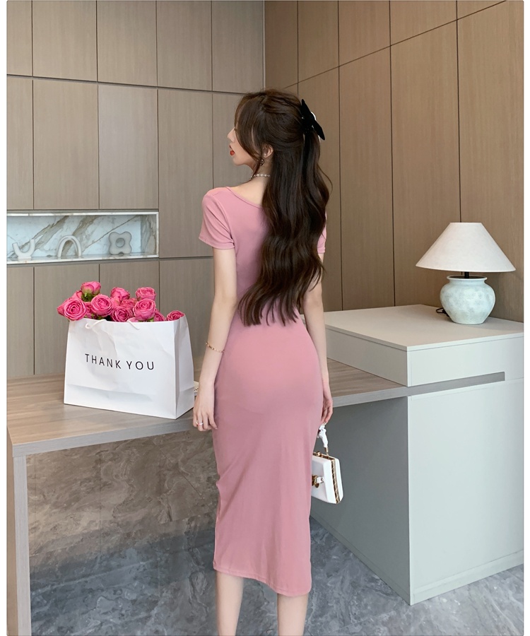 Retro pinched waist long dress spicegirl dress for women