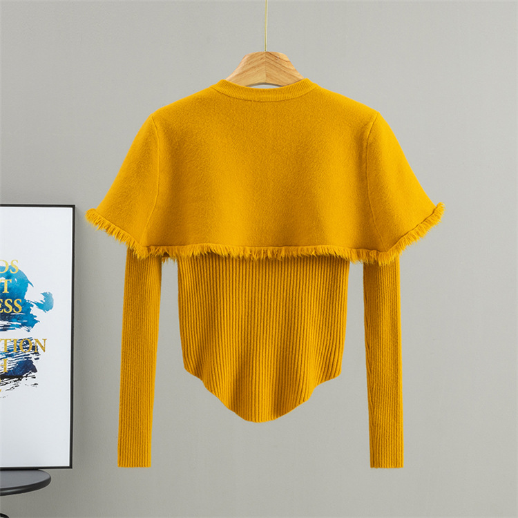 Spring and autumn cloak tender tops 2pcs set for women