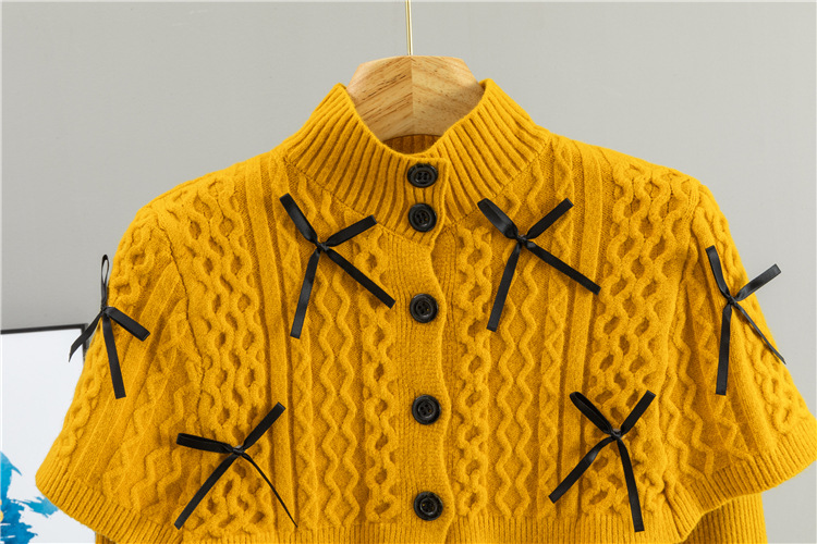 Retro shawl chanelstyle cloak 2pcs set for women