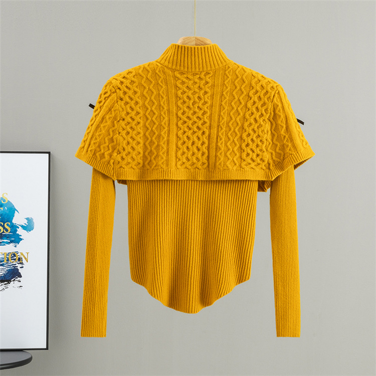 Retro shawl chanelstyle cloak 2pcs set for women