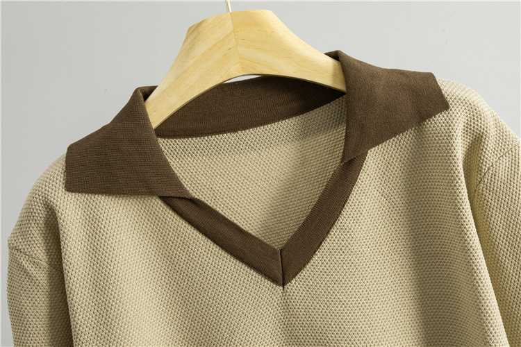 Spring and autumn Casual sweater knitted skirt 2pcs set