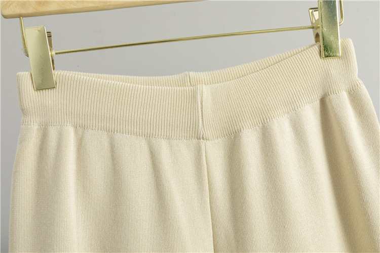 Loose wide leg pants fashion tops 2pcs set