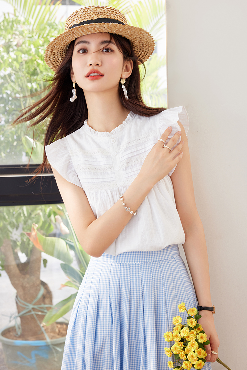 Summer tops France style shirt for women