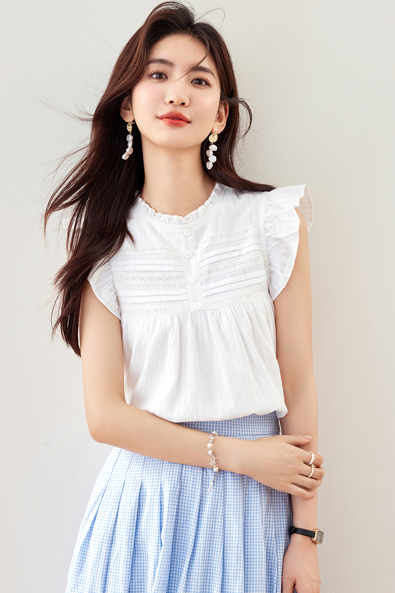 Summer tops France style shirt for women