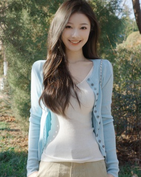 All-match coat bottoming shirt 2pcs set for women