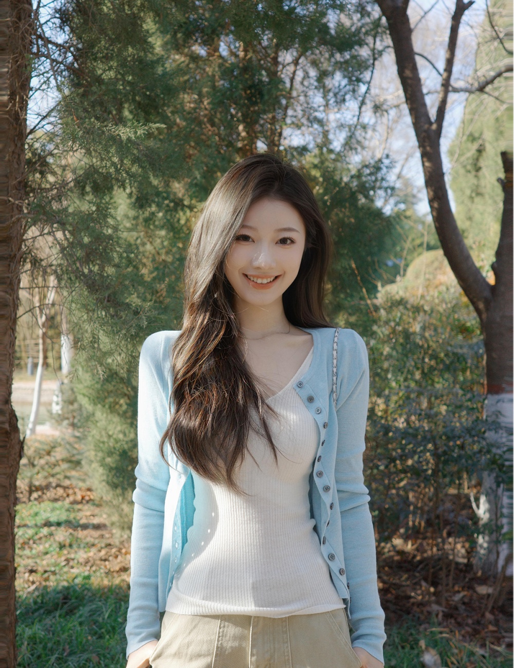 All-match coat bottoming shirt 2pcs set for women