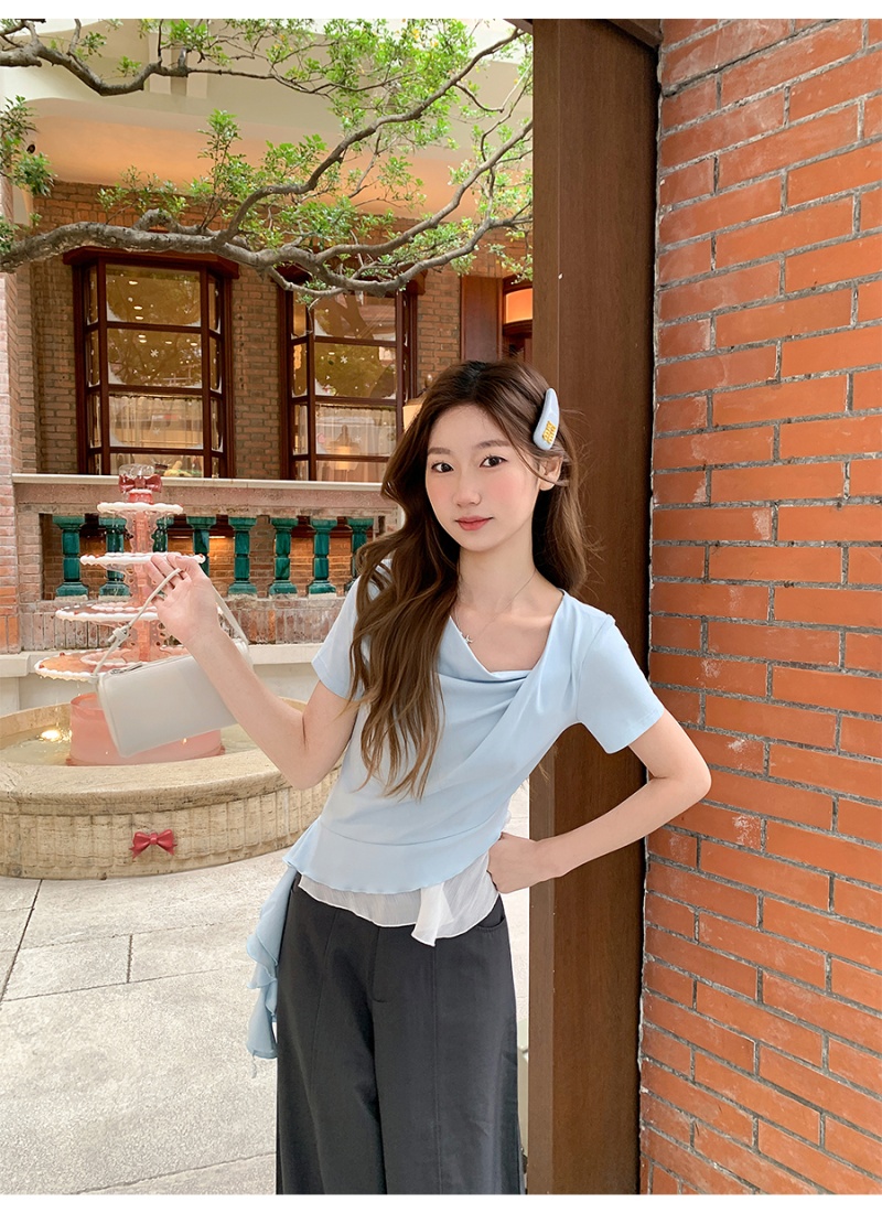 Short sleeve tops temperament T-shirt for women