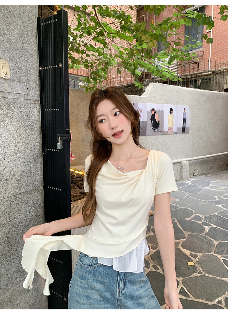 Short sleeve tops temperament T-shirt for women