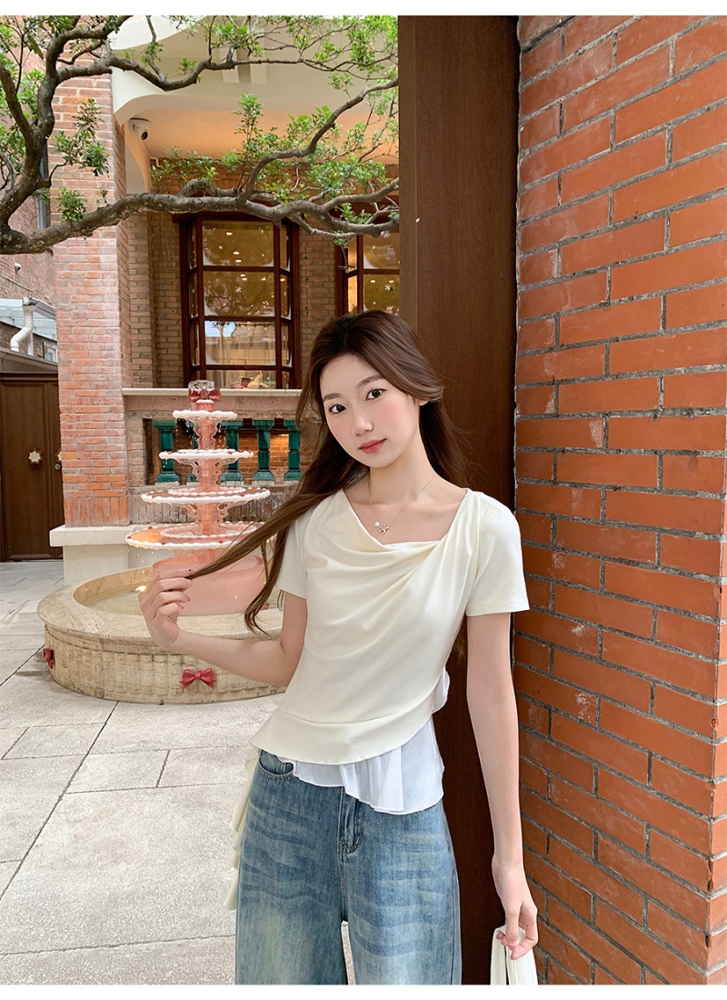 Short sleeve tops temperament T-shirt for women