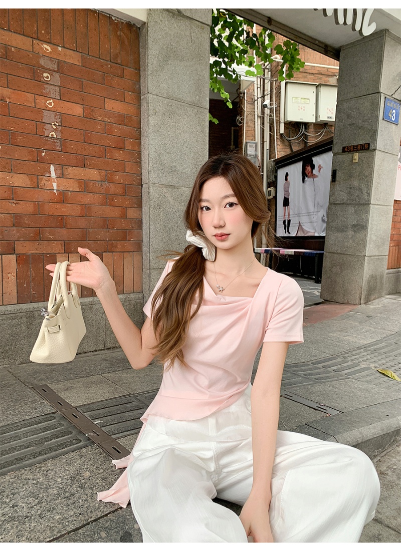 Short sleeve tops temperament T-shirt for women