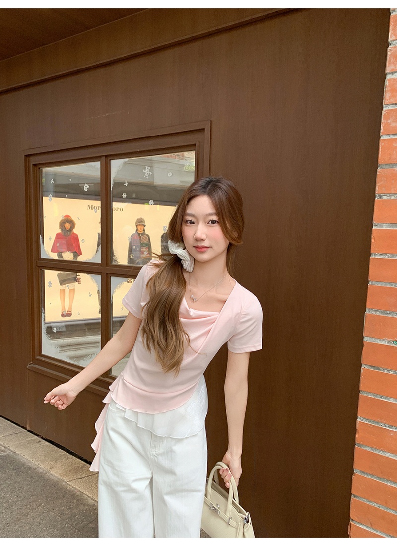 Short sleeve tops temperament T-shirt for women