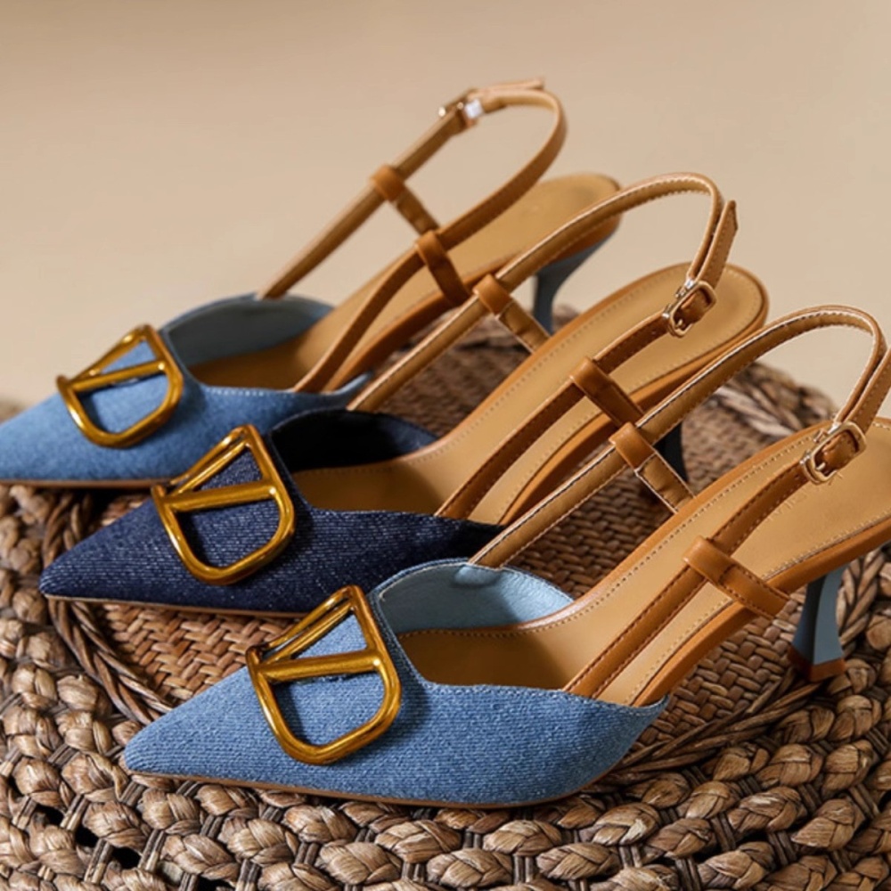 All-match Korean style shoes elegant fine-root sandals