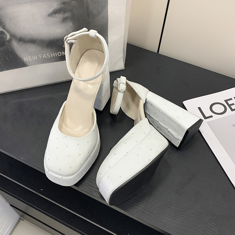 Rhinestone shoes ladies high-heeled shoes for women