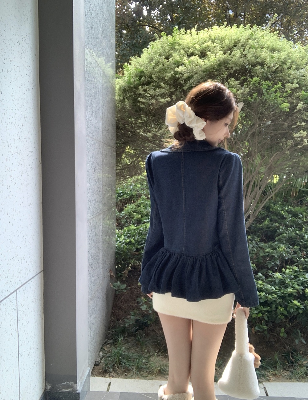 Temperament small fellow doll shirt all-match coat