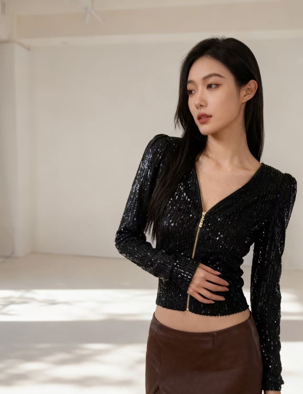 Long sleeve sunscreen cardigan unique seamless coat for women