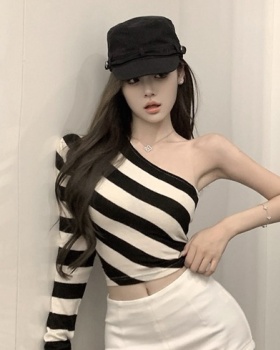 Loose autumn T-shirt Korean style Casual tops for women