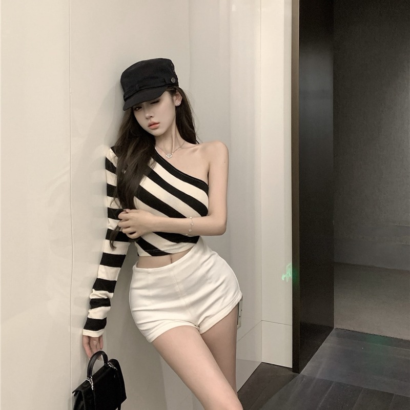 Loose autumn T-shirt Korean style Casual tops for women