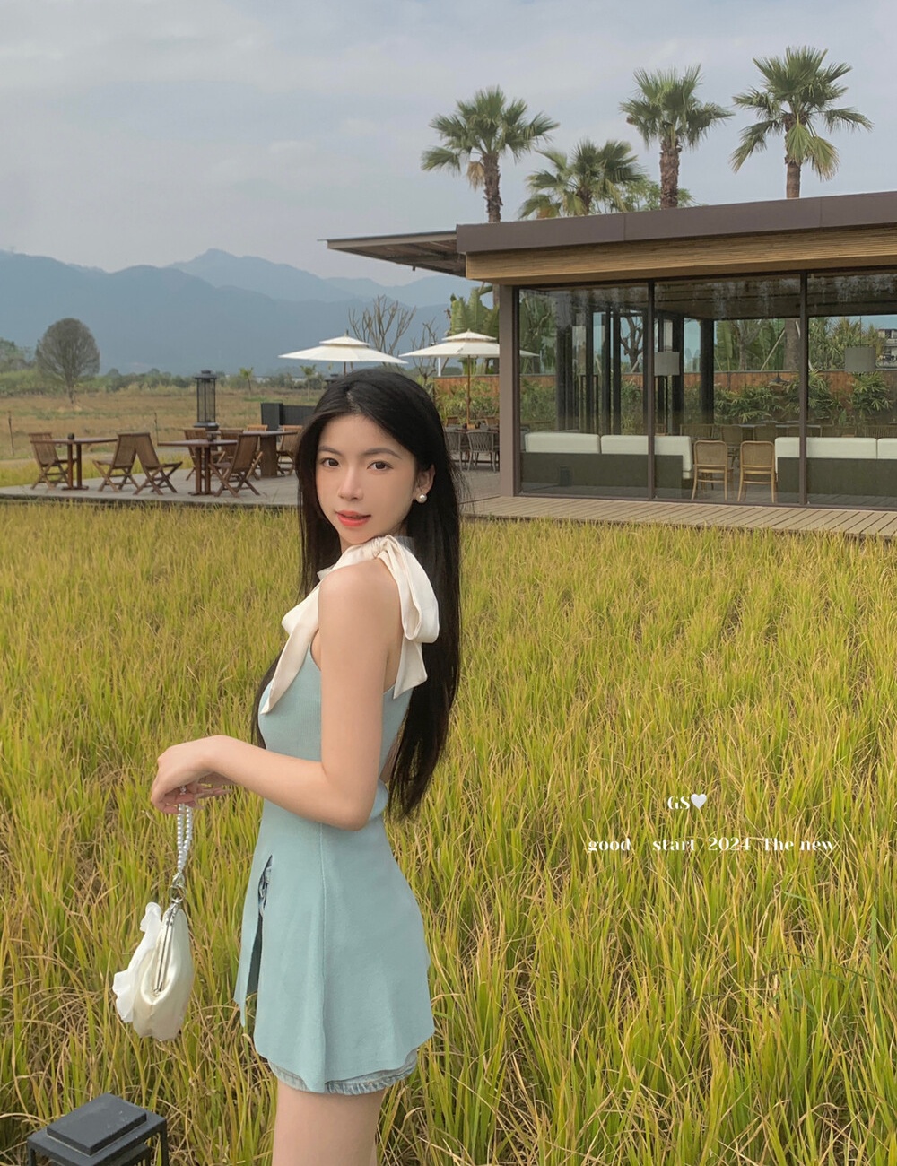 Sling chanelstyle ribbon vest spring pinched waist sweater