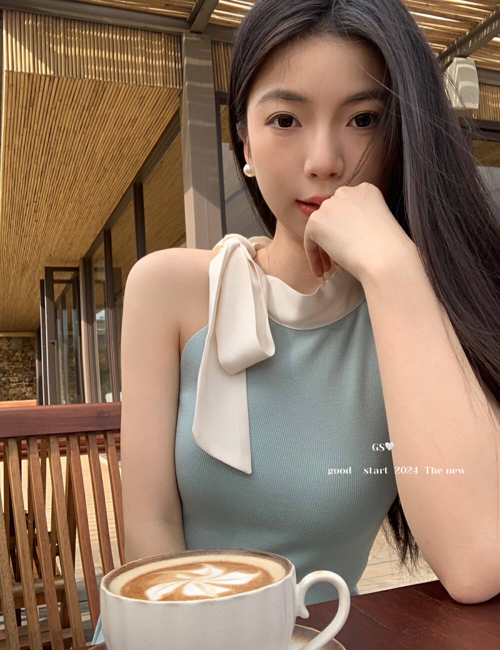 Sling chanelstyle ribbon vest spring pinched waist sweater