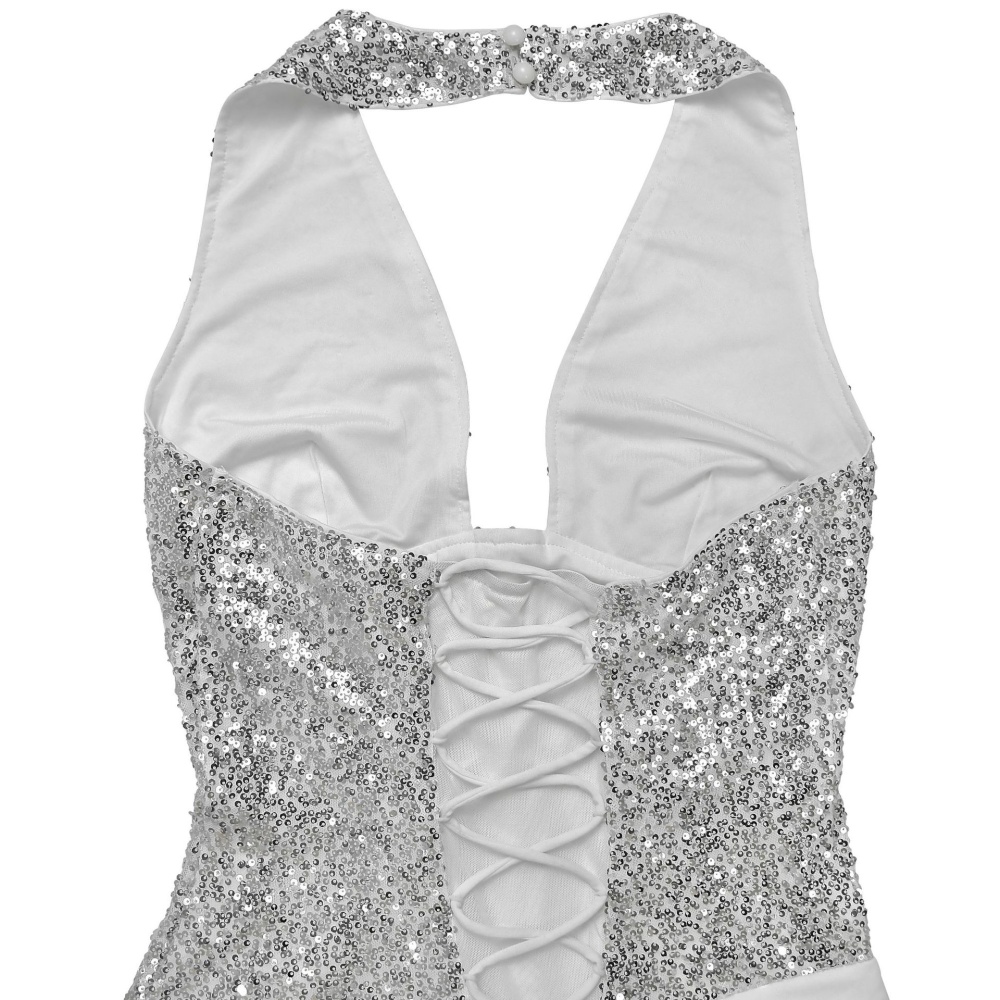 European style formal dress halter dress for women