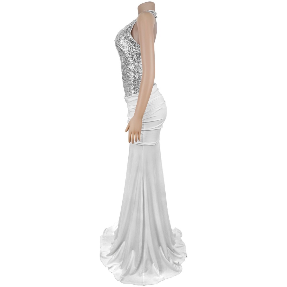 European style formal dress halter dress for women