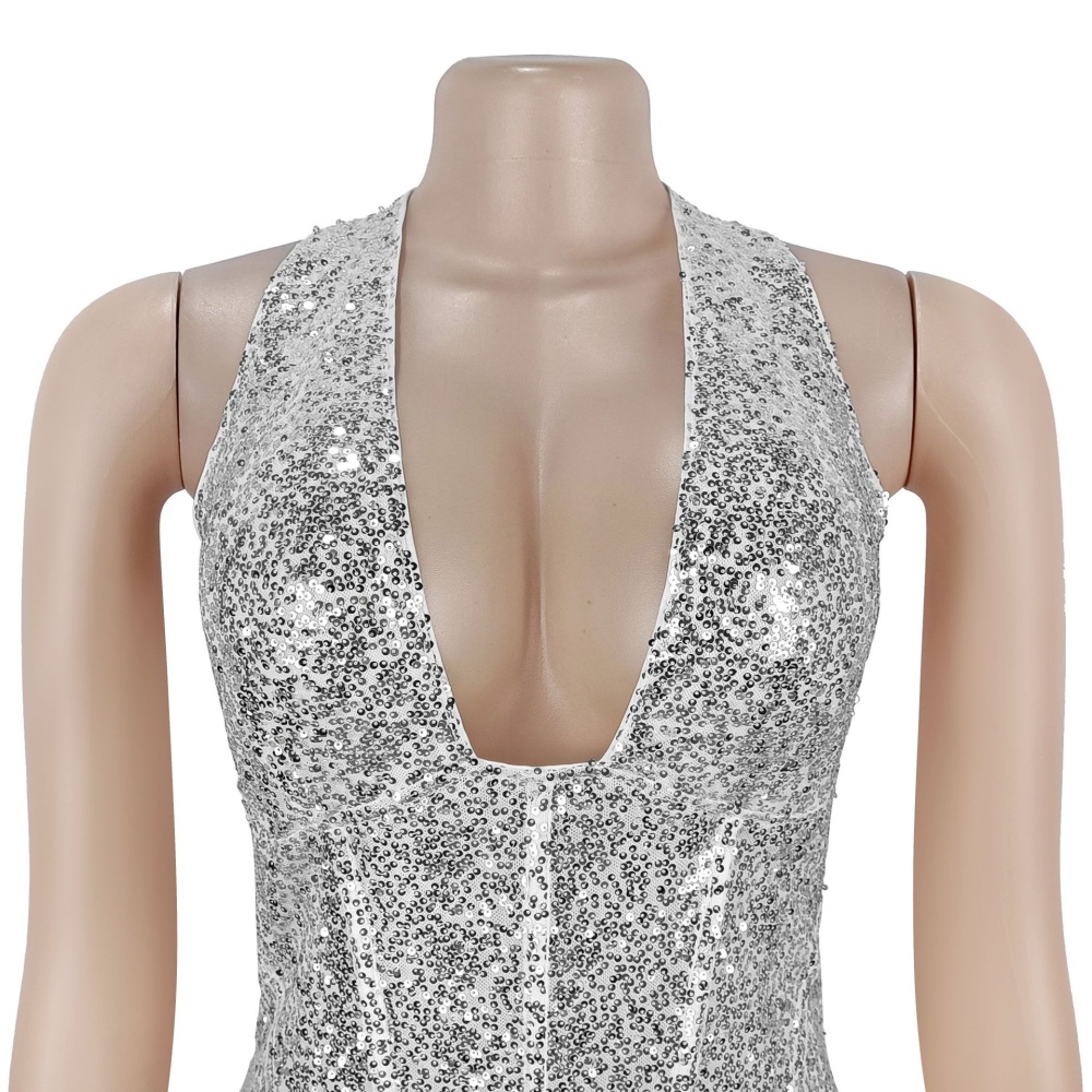 European style formal dress halter dress for women