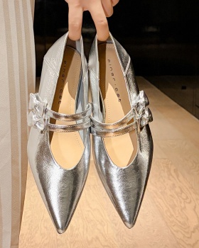 Within increased France style flattie bow shoes