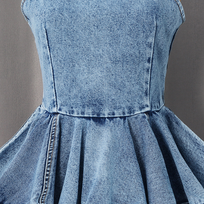 Korean style denim all-match vest spring sleeveless tops