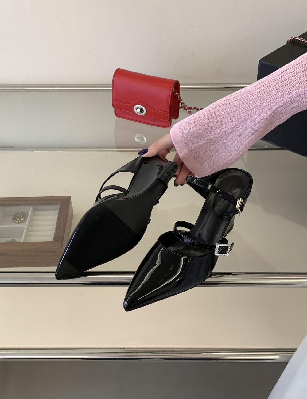 Fashion summer slippers high-heeled high-heeled shoes