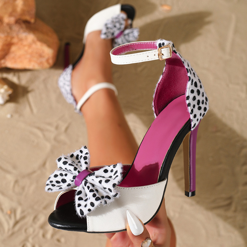 Fine-root high-heeled shoes cingulate sandals for women