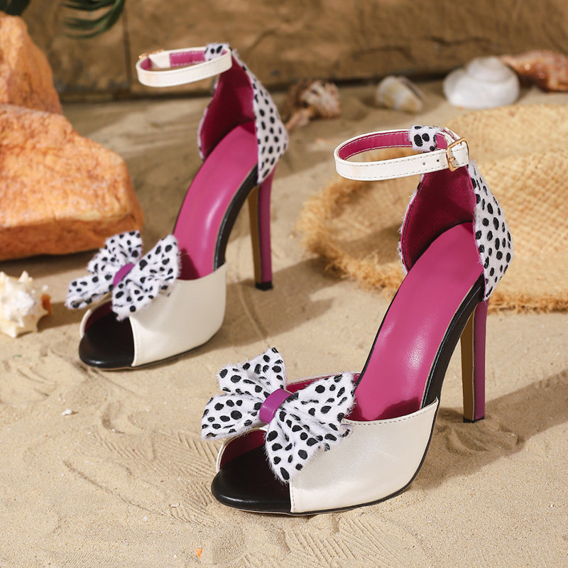 Fine-root high-heeled shoes cingulate sandals for women