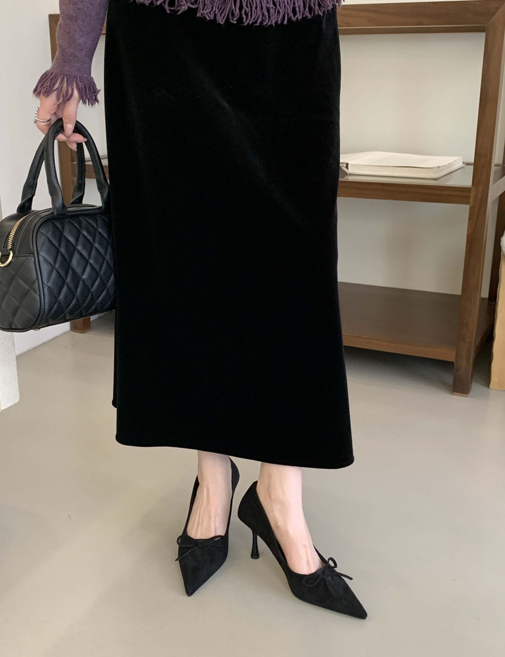 Low fine-root high-heeled shoes bow European style shoes