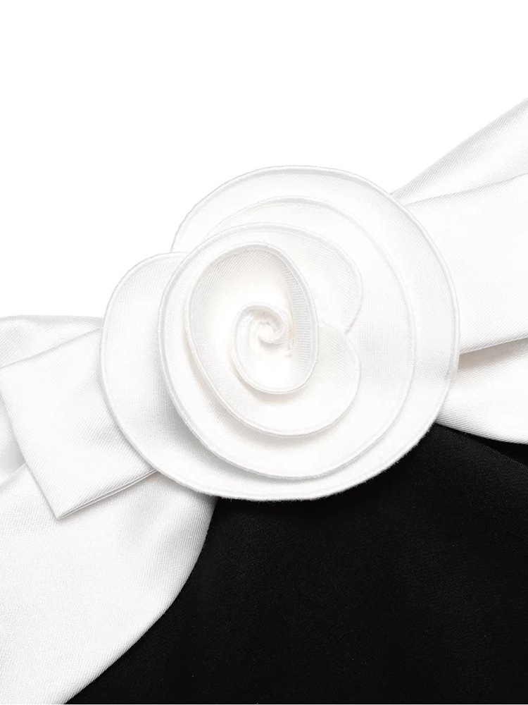 Annual meeting mixed colors formal dress flowers dress