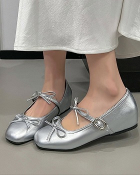 Lady France style bow within increased fashion shoes