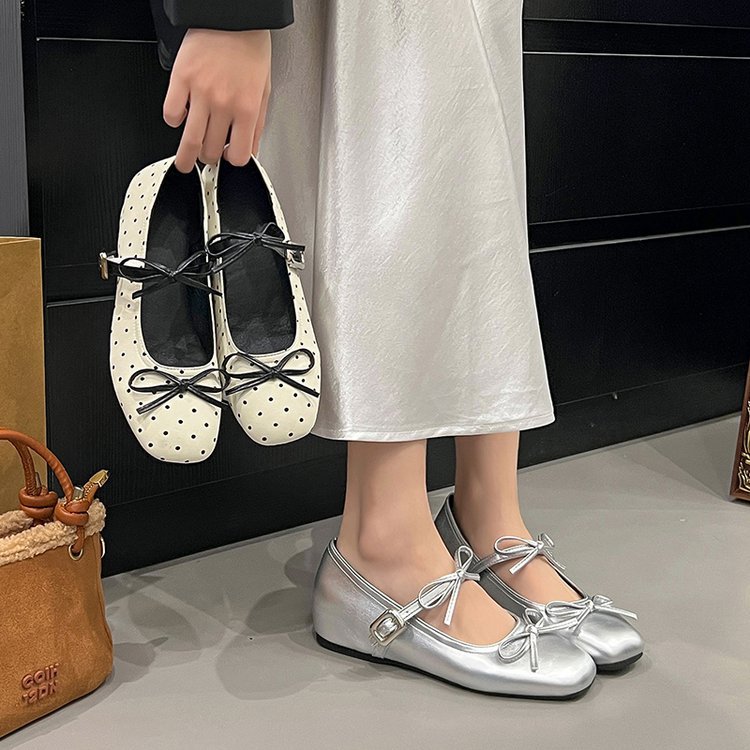 Lady France style bow within increased fashion shoes