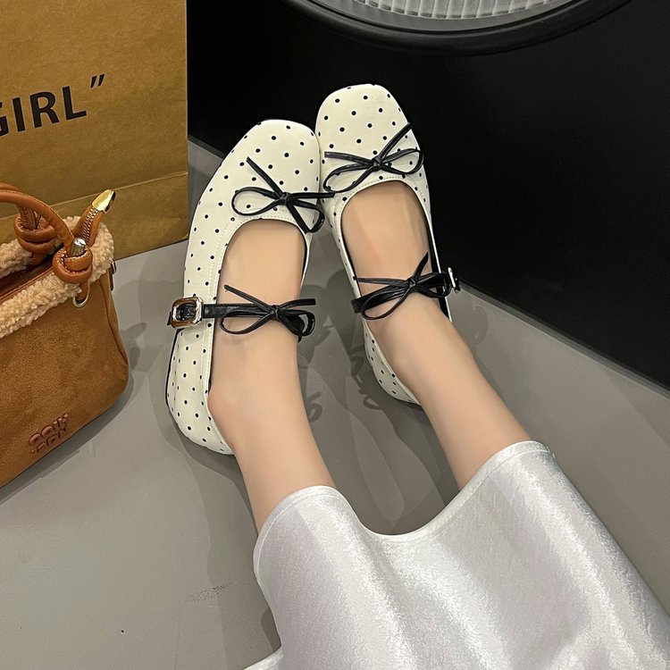 Lady France style bow within increased fashion shoes