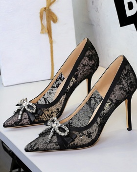 Temperament shoes gauze high-heeled shoes for women