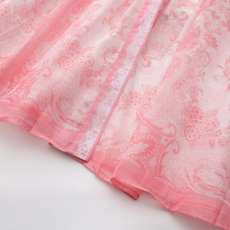 Single-breasted spring corset printing classical dress