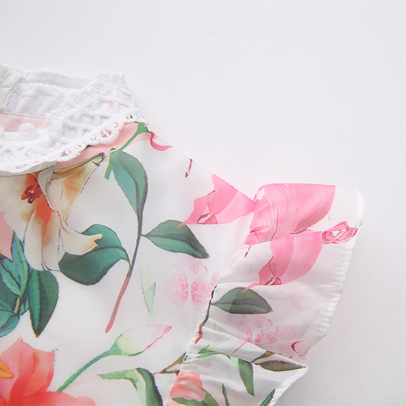 Splice spring cstand collar long boats sleeve lace dress