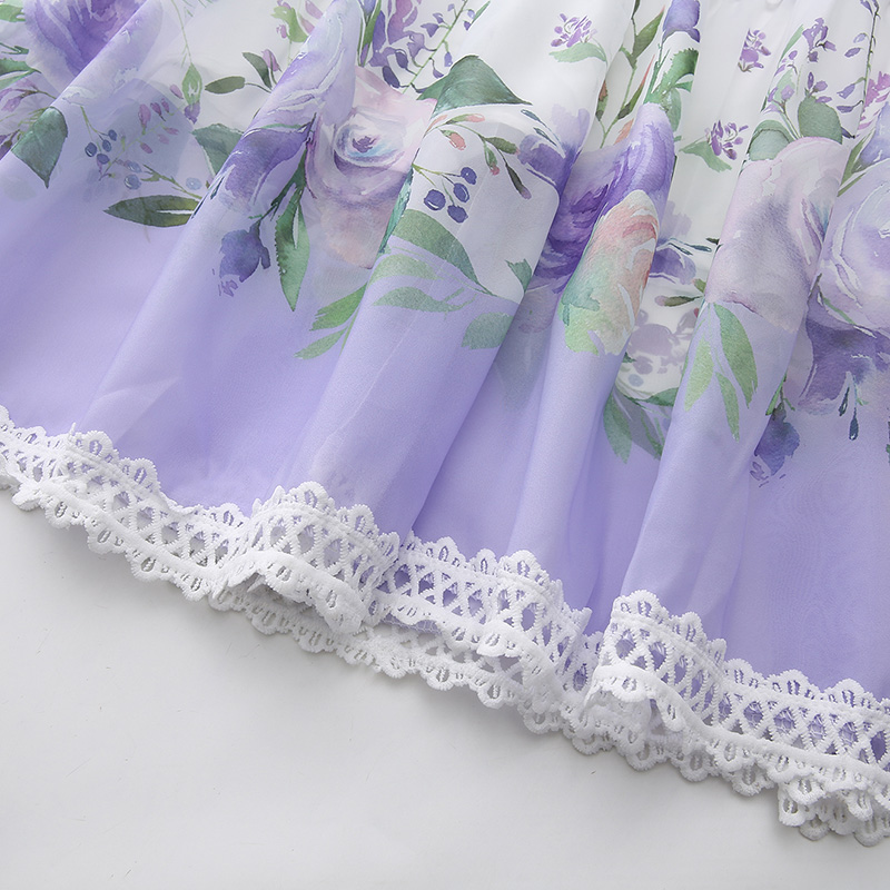 Lace splice spring boats sleeve long cstand collar dress