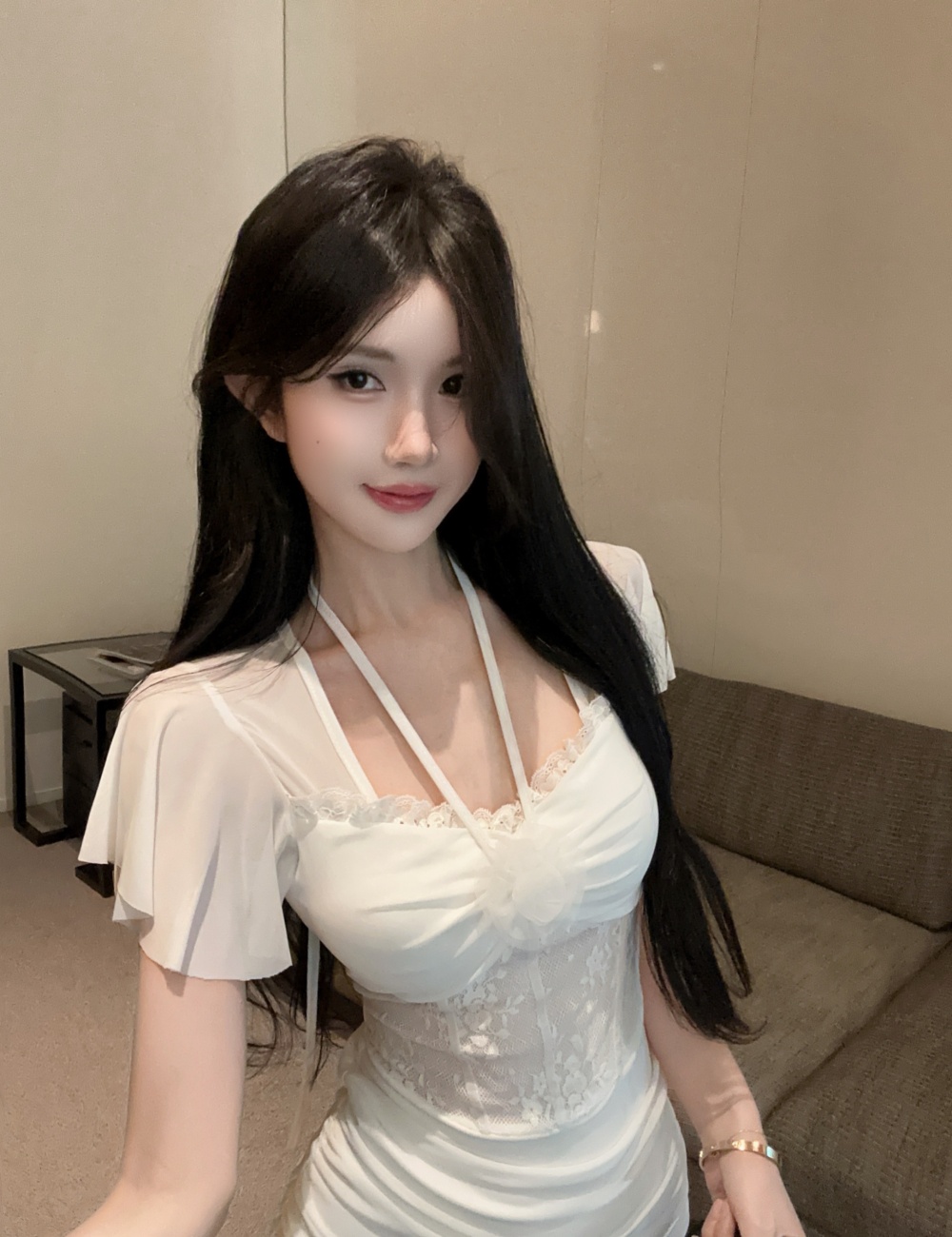 Bottoming short sleeve tight sexy gauze dress