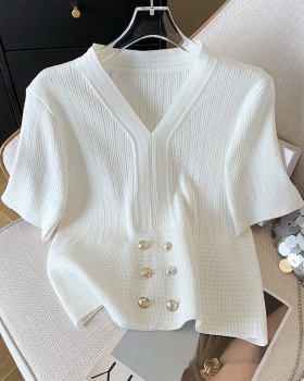 Inside the ride all-match tops summer ice silk T-shirt for women