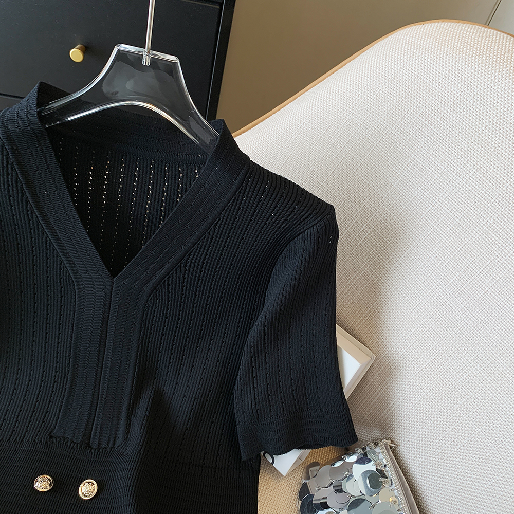 Inside the ride all-match tops summer ice silk T-shirt for women