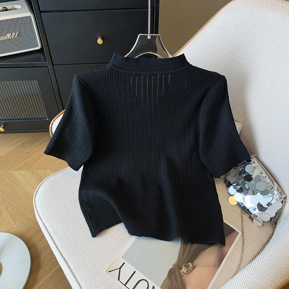 Inside the ride all-match tops summer ice silk T-shirt for women