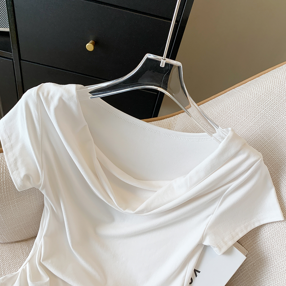 Short sleeve summer short T-shirt spicegirl slim tops