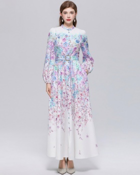 Temperament breasted formal dress France style retro dress