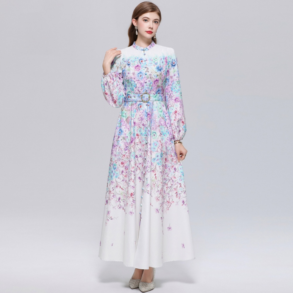 Temperament breasted formal dress France style retro dress