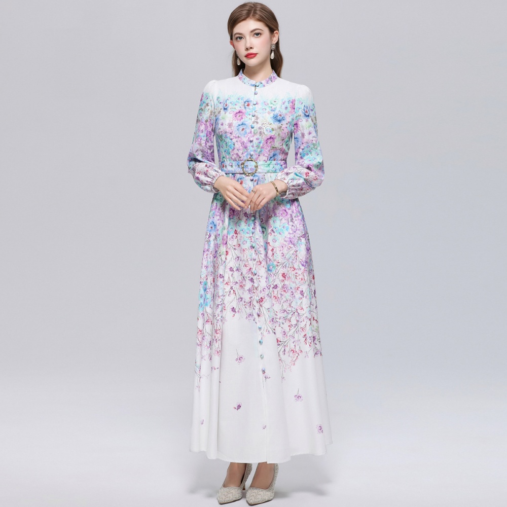 Temperament breasted formal dress France style retro dress