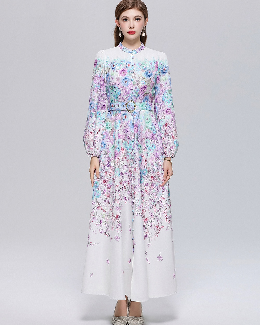 Temperament breasted formal dress France style retro dress