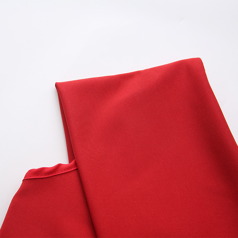 Flat shoulder spring and summer formal dress retro dress